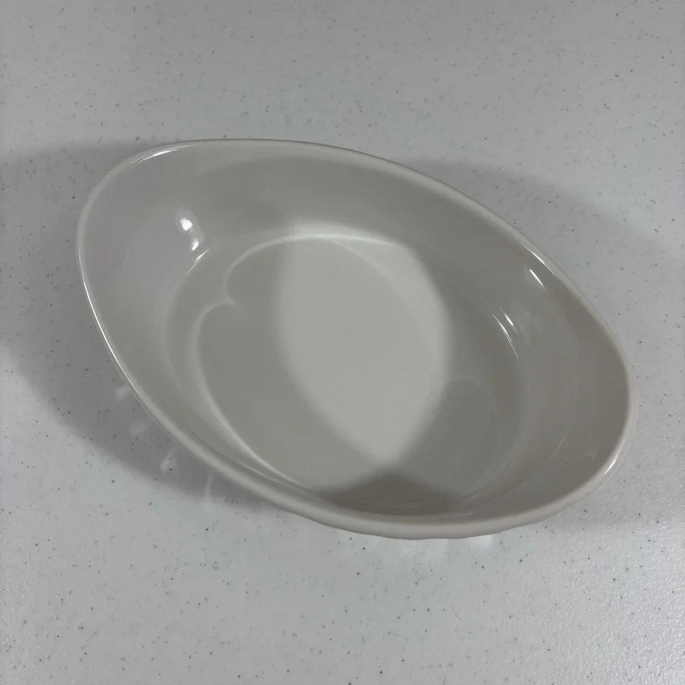 Corning Ware French White Oval Casserole 18.6oz 550ml Stoneware Dish 8x5x2